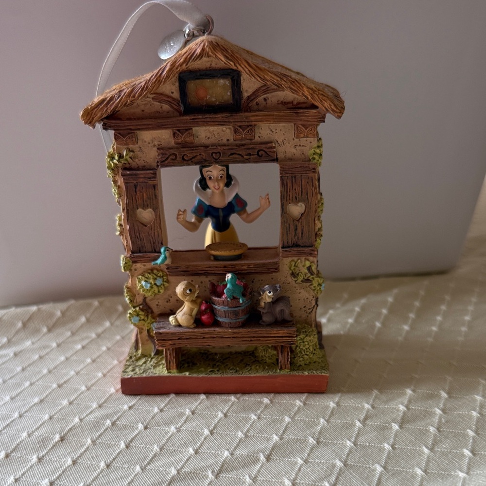 Disney Snow White Cottage Ornament - Brown and Blue